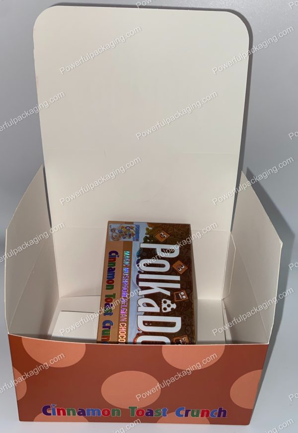 PolkaDot Magic Mushroom Belgain Chocolate : Cinnamon Toast Crunch 4g 10-Pack with Display Case (5x2.5in) *Empty Box* (CaSupply) - Image 3