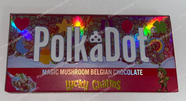 PolkaDot Magic Mushroom Belgain Chocolate : Lucky Charms Theyre Magically Delicious! 4g 10-Pack with Display Case (5x2.5in) *Empty Box* (CaSupply) - Image 4