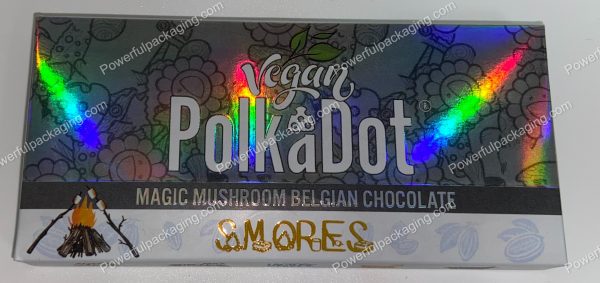 PolkaDot Magic Mushroom Belgain Chocolate : Smores 4g 10-Pack with Display Case (5x2.5in) *Empty Box* (CaSupply) - Image 5