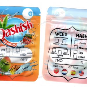 Oashish : Mini (Flower + Concentrate) Multipurpose Orange Mylar Bag *Empty Bags*