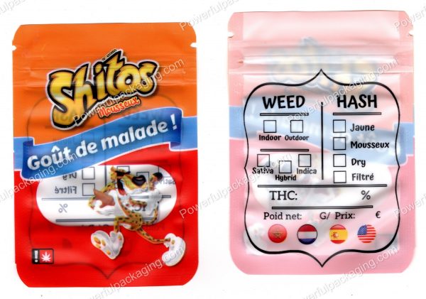 Shitos Mini (Flower / Concentrate) Multipurpose Mylar Bag *Empty Bags*