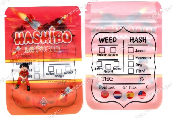 Hashibo La Fusee Mini (Flower / Concentrate) Multipurpose Mylar Bag *Empty Bags*