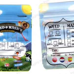 Weed & Hash's Mini (Flower / Concentrate) Multipurpose Mylar Bag *Empty Bags*