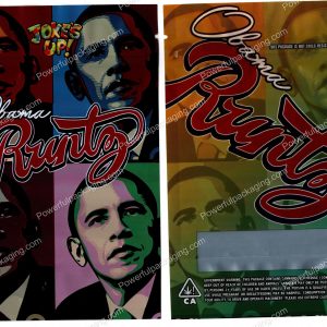 JOKES UP : Obama Runtz 3.5 Packaging (4x6in) Mylar Bag *Empty Bags*