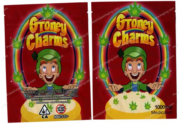Large Cereal : Stoney Charms 1000mg Packaging (5x7in) Mylar Bag *Empty Bags* (CaSupply)