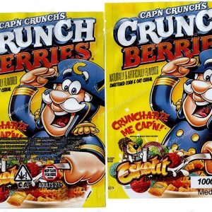 Large Cereal : Cap'n Crunch's Crunch Berries 1000mg Packaging (5x7in) Mylar Bag *Empty Bags* (CaSupply)