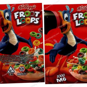 Large Cereal : Froot Loops 1000mg Packaging (5x7in) Mylar Bag *Empty Bags* (CaSupply)