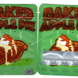 Sweet Decades : Baked Apple Pie Small (5x4in) Packaging 3.5 Mylar Bag *Empty Bags* (CaSupply) #S1