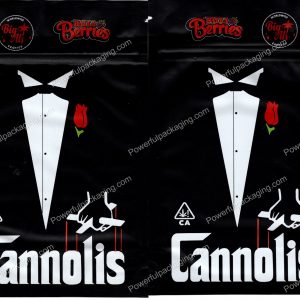 Balla Berries x Big Al's : Cannolis (6x4in) Packaging 3.5 Mylar Bag *Empty Bags* (BackBin)