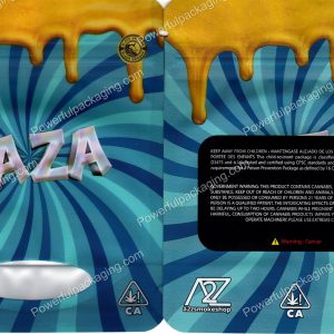 BLACK UNICORN : ZAZA (4.75x4in) Packaging 3.5 Mylar Bag *Empty Bags* (BackBin)
