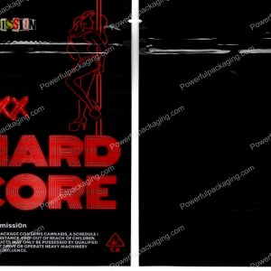 The Commission : XXX HARD CORE (4x6in) Packaging 3.5 Mylar Bag *Empty Bags* (BackBin)