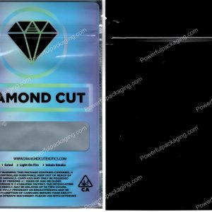 DIAMOND CUT (4x6in) Packaging 3.5 Mylar Bag *Empty Bags* (BackBin)