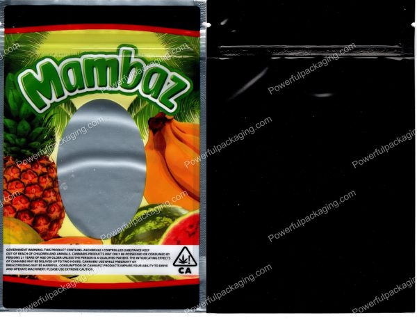 Mambaz (4x6in) Packaging 3.5 Mylar Bag *Empty Bags* (BackBin)