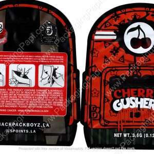 Backpack Boyz Black Cherry Gushers 3D Mylar Flower 3.5 Bag *Empty Bags* (CaSupply) #3D