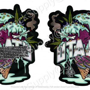 Gelato 33 Cone Generic 3D Mylar Shaped Bag 3.5g Flower Packaging *Empty Bags* (CaSupply) #3D