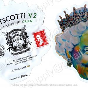 The Queen Britscotti V2 God Save The Queen 3D Mylar Flower 3.5 Bag *Empty Bags* (CaSupply) #3D