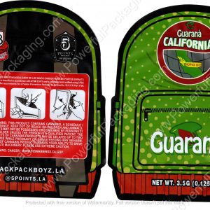 BACKPACK BOYZ : Guarana Packaging 3.5 Mylar Bag *Empty Bags* (CaSupply) #3D
