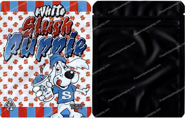 White Slush Puppie Mylar Flower 3.5 Bag *Empty Bags* (CaSupply) #S1