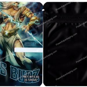 Zeus Budz Mylar Flower 3.5 Bag *Empty Bags* (CaSupply) #S1