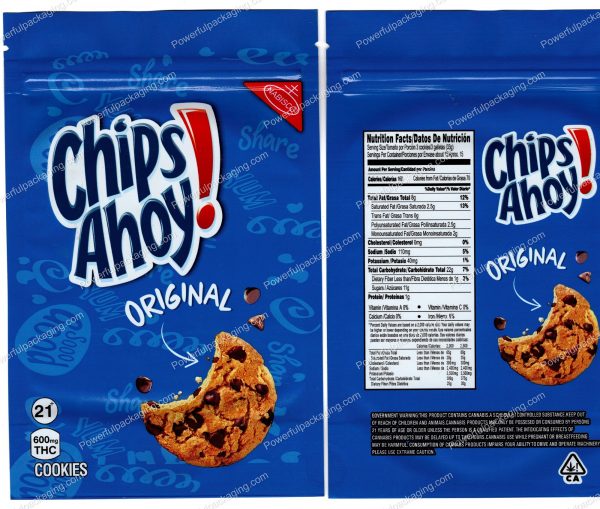 Chips Ahoy 3 Variations (6x4in) Edible Cookie Mylar Bag *EmptyBags* - Image 3