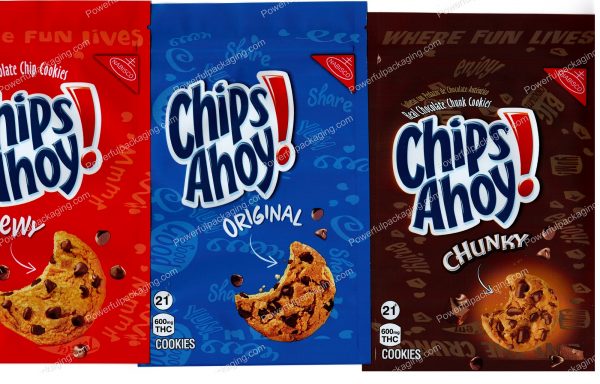 Chips Ahoy 3 Variations (6x4in) Edible Cookie Mylar Bag *EmptyBags*