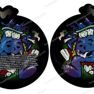 Blue Kool-Aid Man 3D Mylar Flower 3.5 Bag *Empty Bags* (CaSupply) #3D