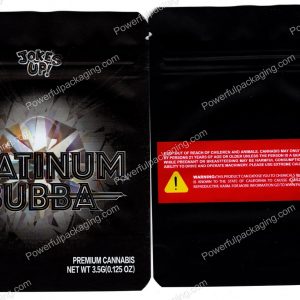 JOKES UP : Platinum Bubba (3.75x4.75in) Packaging 3.5 Mylar Bag *Empty Bags* (CAsupply) #S1