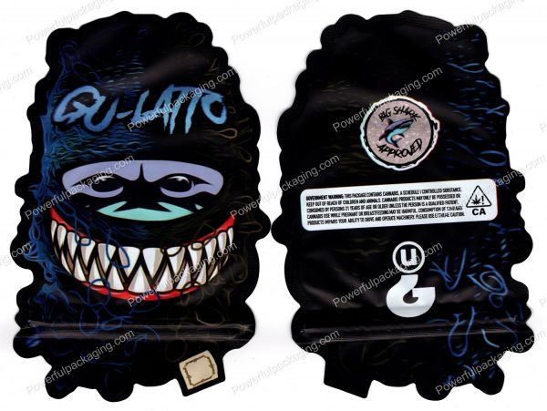 BIG SHARK APPROVED : 3D GU-LATTO Mylar Flower 3.5 Bag *Empty Bags* (CaSupply) #3D