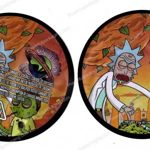 BASTARD BRO GENETICS : 3D Rick & Morty Mylar Flower 3.5 Bag *Empty Bags* (CaSupply) #3D