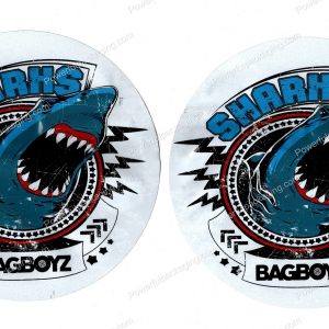 BAGBOYZ : 3D Sharks Mylar Flower 3.5 Bag *Empty Bags* (CaSupply) #3D