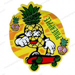 3D Mylar Pineapple Shaped Fruit Bag 3.5g Edible Packaging *Empty Bags*