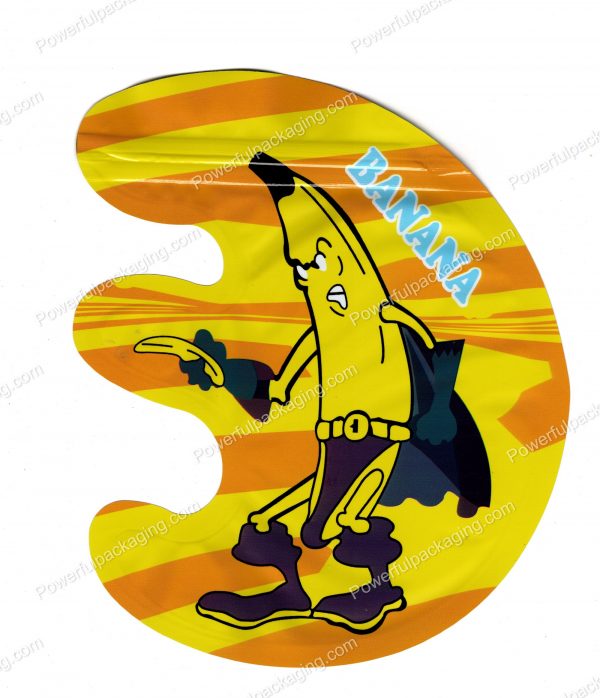 3D Mylar Banana Shaped Fruit Bag 3.5g Edible Packaging *Empty Bags*