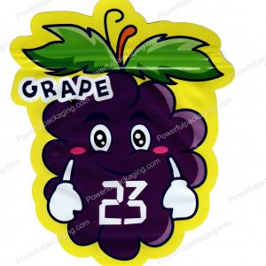 3D Mylar Grape Shaped Fruit Bag 3.5g Edible Packaging *Empty Bags*