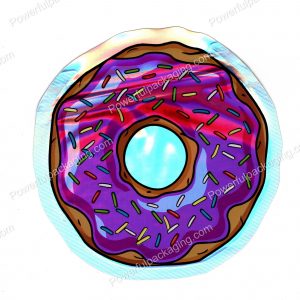 3D Holographic Donut Shaped Mylar Bag 3.5g Packaging *Empty Bags*