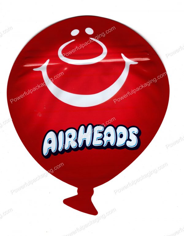 AIRHEADS Balloon 3D Mylar Shaped Bag 3.5g Edible/Flower Packaging *Empty Bags*