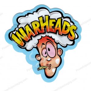 WARHEADS 3D Mylar Shaped Bag 3.5g Edible/Flower Packaging *Empty Bags*