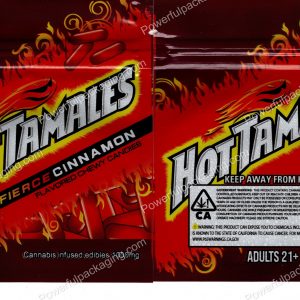 Hot Tamales : Fierce Cinnamon 1000mg (4.25x3.5in) Edible Packaging Mylar Bag *Empty Bags*
