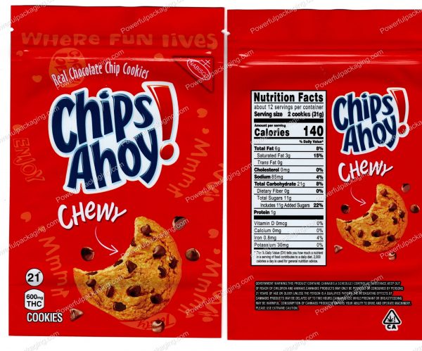 Chips Ahoy 3 Variations (6x4in) Edible Cookie Mylar Bag *EmptyBags* - Image 4