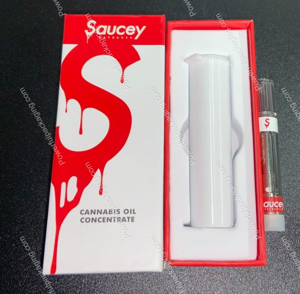 Saucey Extracts (Cannabis Oil Concentrate) Cart Set *Empty Packaging* Set of 100 - Image 2