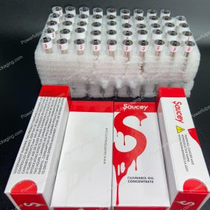 Saucey Extracts (Cannabis Oil Concentrate) Cart Set *Empty Packaging* Set of 100