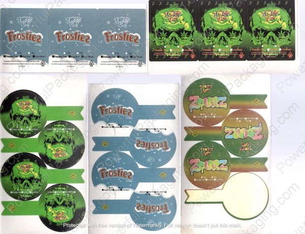 Concentrate Glass Jar w/ Stickers (1.75x1.75in) Packaging *Empty Packaging* (Sellers Choice) - Image 8