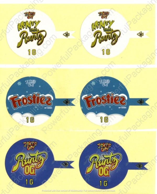 Concentrate Glass Jar w/ Stickers (1.75x1.75in) Packaging *Empty Packaging* (Sellers Choice) - Image 9