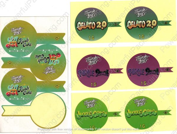 Concentrate Glass Jar w/ Stickers (1.75x1.75in) Packaging *Empty Packaging* (Sellers Choice) - Image 7
