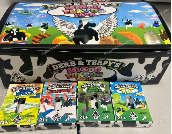 DERB & TERPY'S (Mixed Flavor Pack) Cart Set *Empty Packaging* Set of 50 (Sellers Choice)