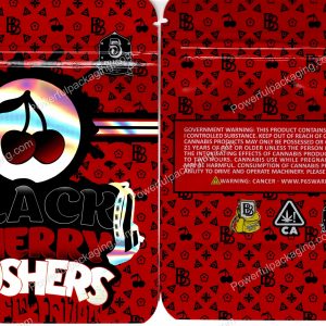 BACKPACK BOYZ : Black Cherry Gushers Packaging 3.5 Mylar Bag *Empty Bags*