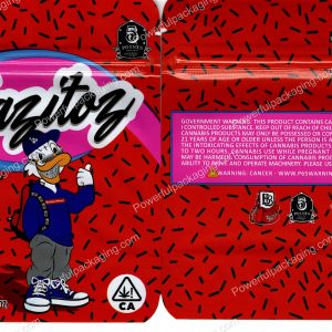 BACKPACK BOYZ : Zazitoz Packaging 3.5 Mylar Bag *Empty Bags*