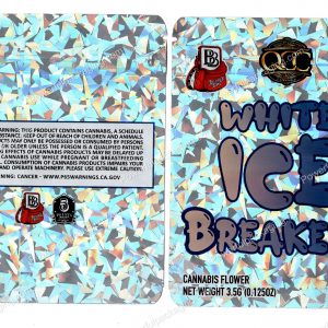 BACKPACK BOYZ : White Ice Breakerz Packaging 3.5 Mylar Bag *Empty Bags*