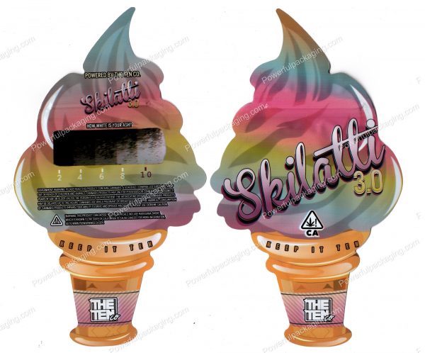 THE TEN : (Skilatti 3.0) 3D Mylar Shaped Bag 3.5g Flower Packaging *Empty Bags*