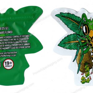 Weed Wasps 3D Mylar Shaped Bag 3.5g Flower Packaging *Empty Bags*