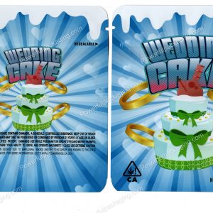 Wedding Cake (Generic Blue) Flower Packaging 3.5 Mylar Bag *Empty Bags*